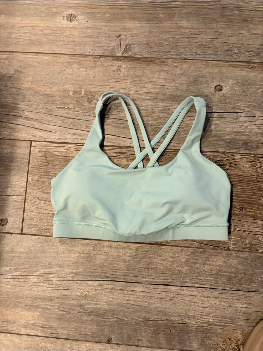 Lululemon mint green energy bra w/pads Sz 10